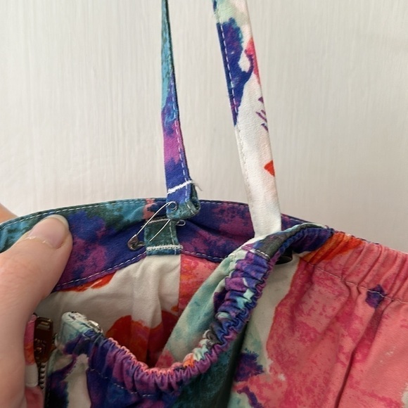 Levi’s Boho Watercolor Floral Sleeveless Mini Dress - Picture 6 of 8